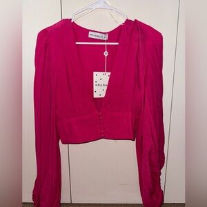 Hello Molly Hot Pink Blouse
